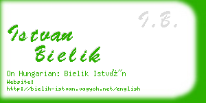 istvan bielik business card